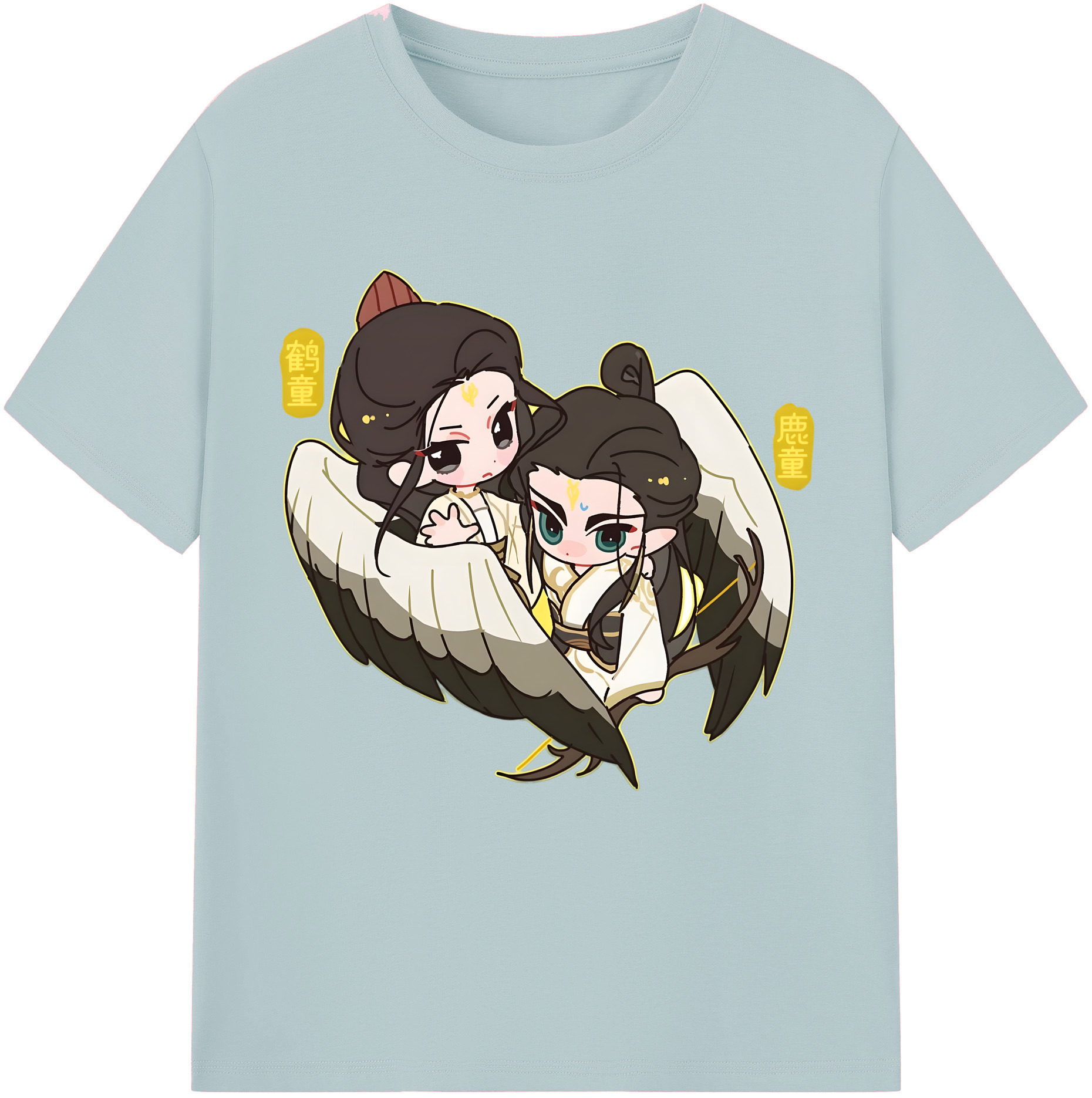 （画像用） Ne Zha 2 ナタ 魔童の大暴れ 綿100％半袖Tシャツ（フロントプリント）